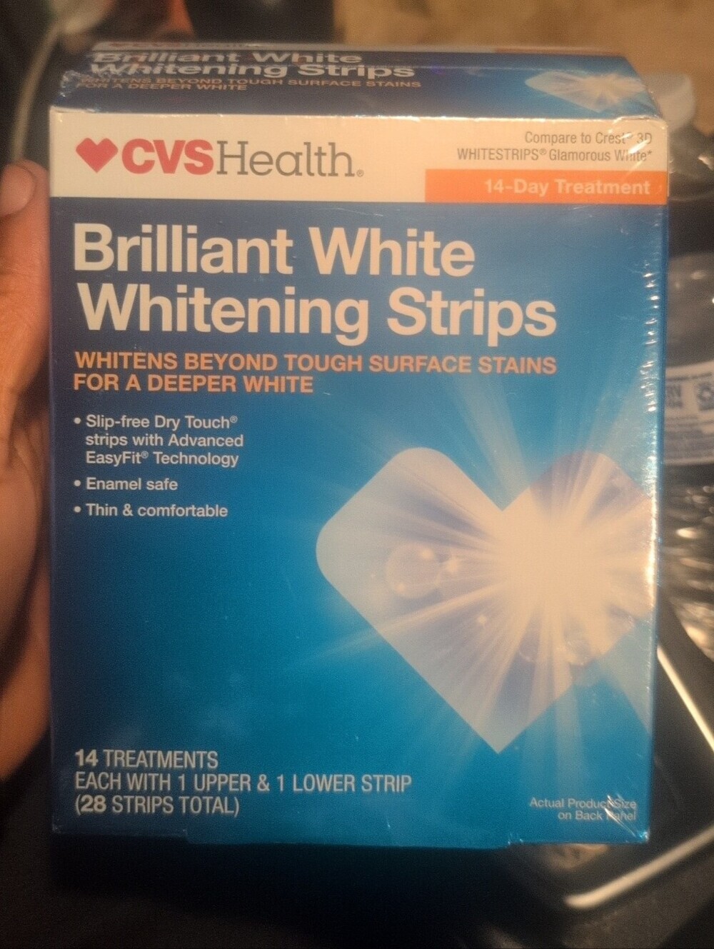 CVS Health Brilliant White Whitening Strips - Blue Packaging